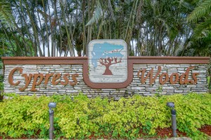 Cypress Woods Community Lake Worth FL Sign Picture