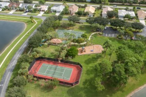 Cypress Woods Lake Worth Clubhouse Aerial